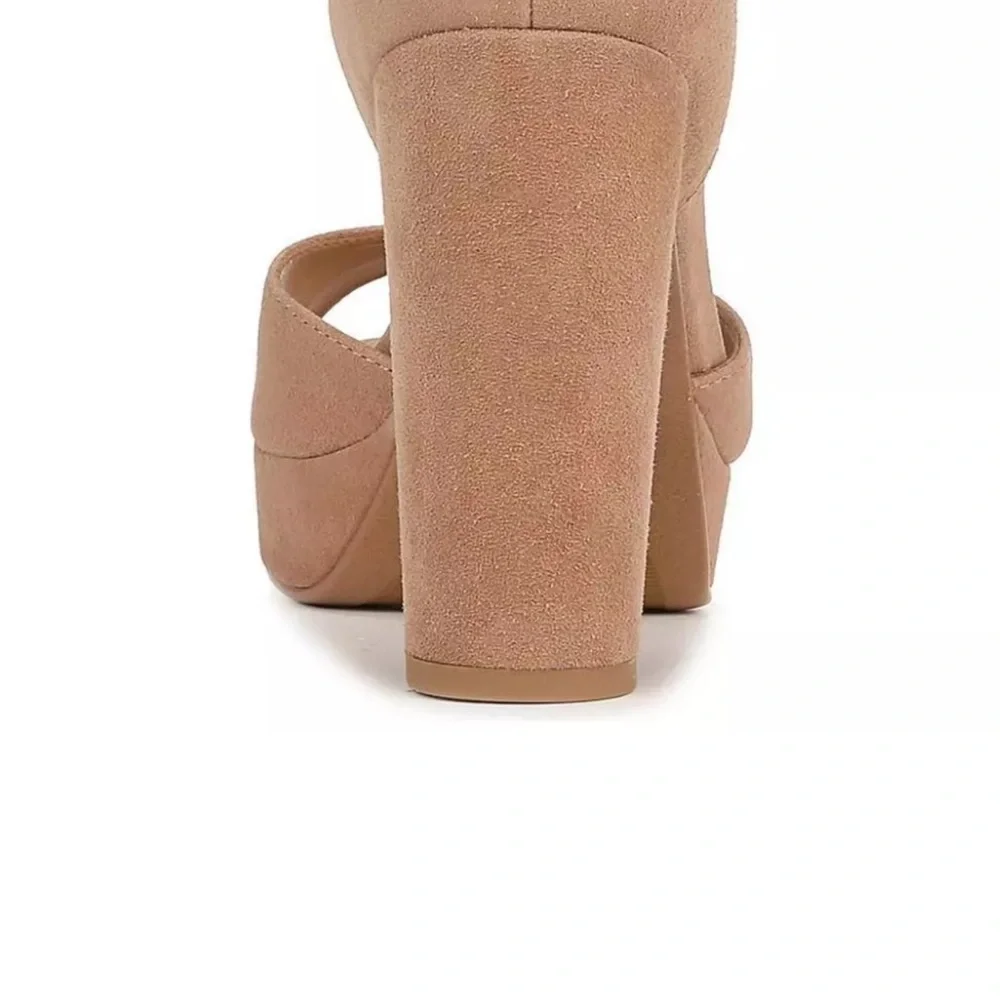 Naturalizer Womens Suede Open Toe Buckle Ankle Strap Shoes - Picture 3 of 3